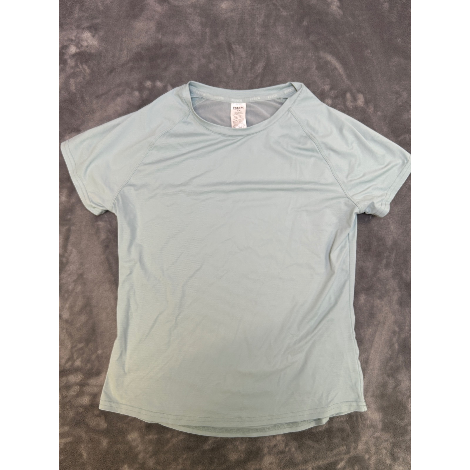 Rbx Live Life Active Womens Small S Light Green Mesh Back Athletic T-Shirt Gym